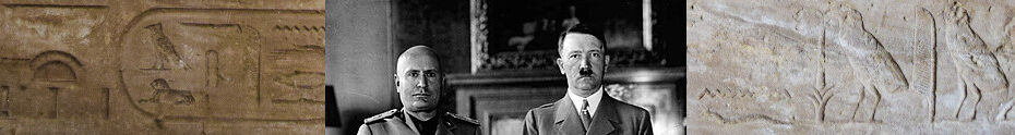 Image of Benito Mussolin meeting Adolf Hitler in 1940 PD