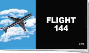 Image of Chick tract Flight 144 copyright Chick Publns. Used by permission