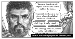 Chick tract about Elijah. (c) Chick Publns.