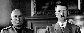 Image of Adolf Hitler and Benito Mussolini PD.