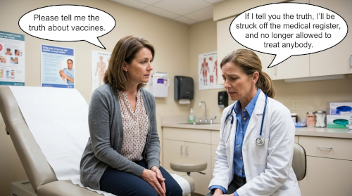 Image of the truth about vaccines. PD